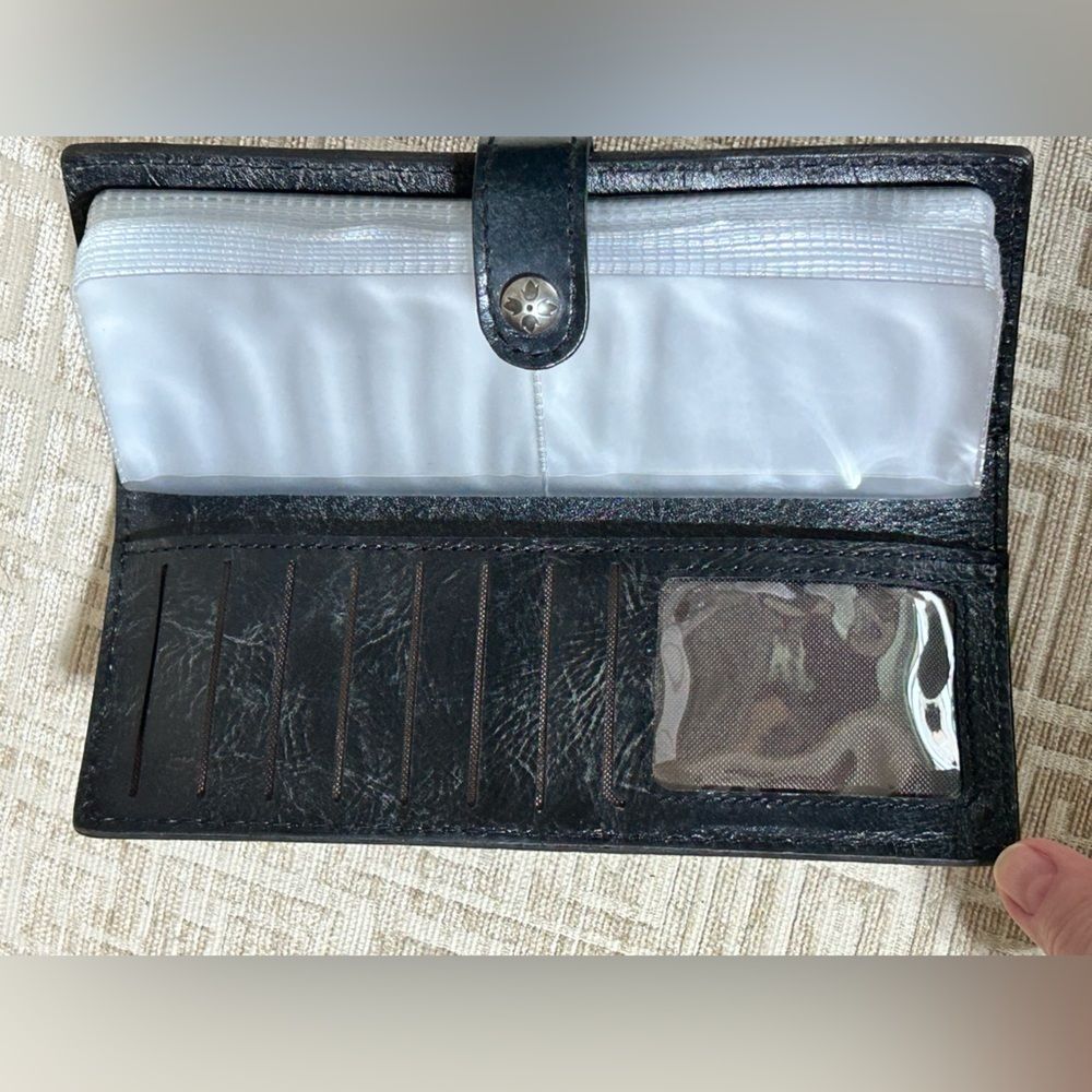 Patricia Nash Marotta Card Holder Wallet Style Hand tooled Black - Picture 4 of 10